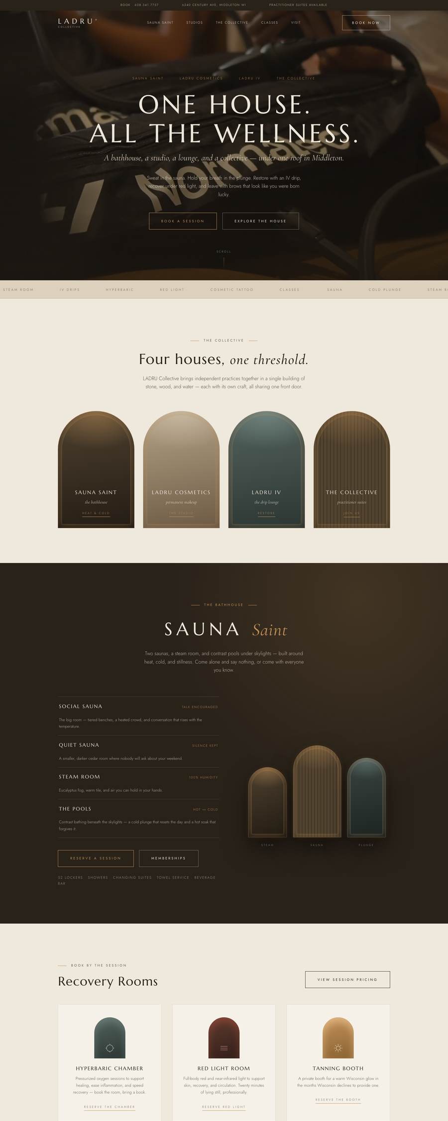 LADRU Collective website homepage